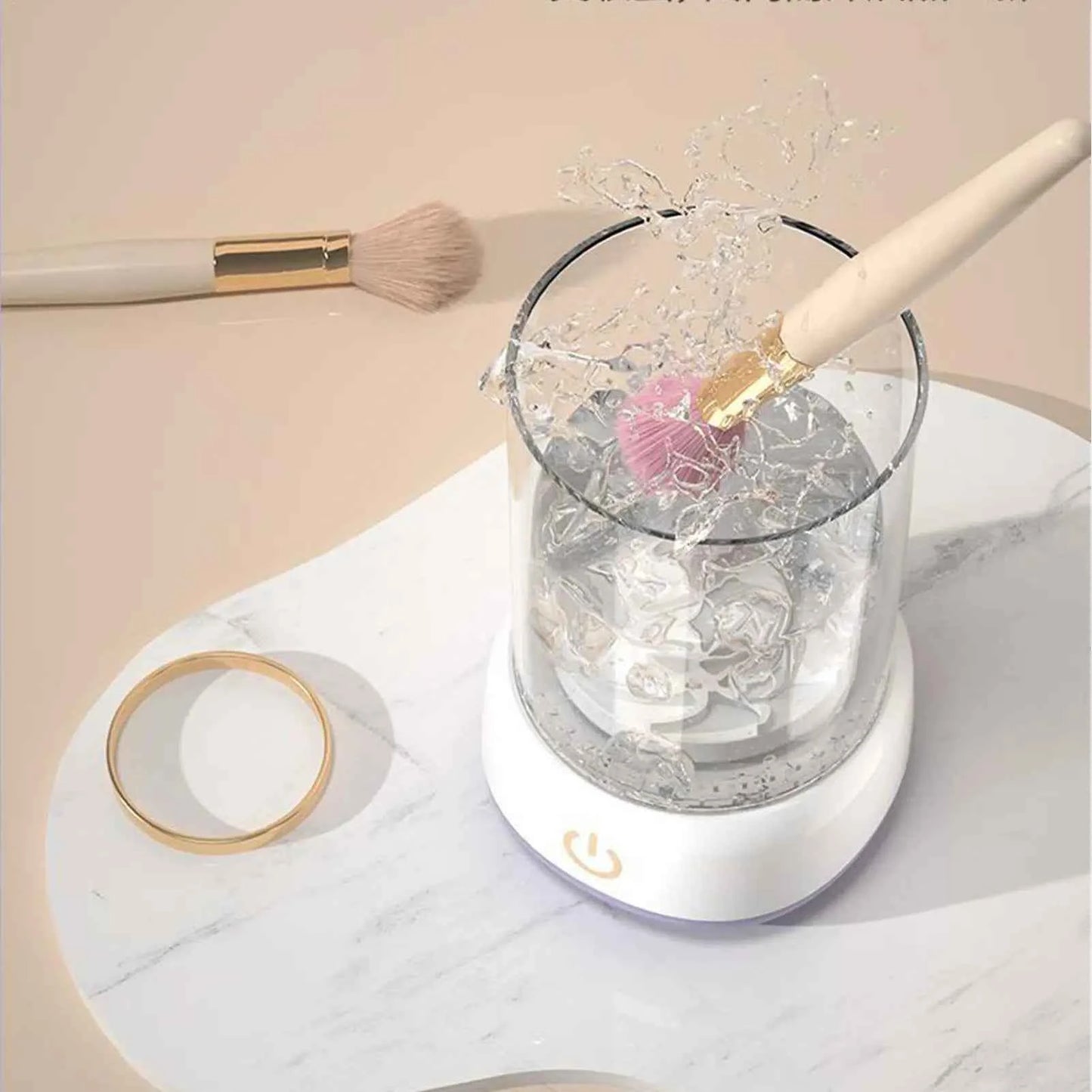 Makeup Brush Cleaner Makeup Tool Washer Portable Automatic Cosmetic Brushes Cleaner Machine for Home Vanity Travel Professional