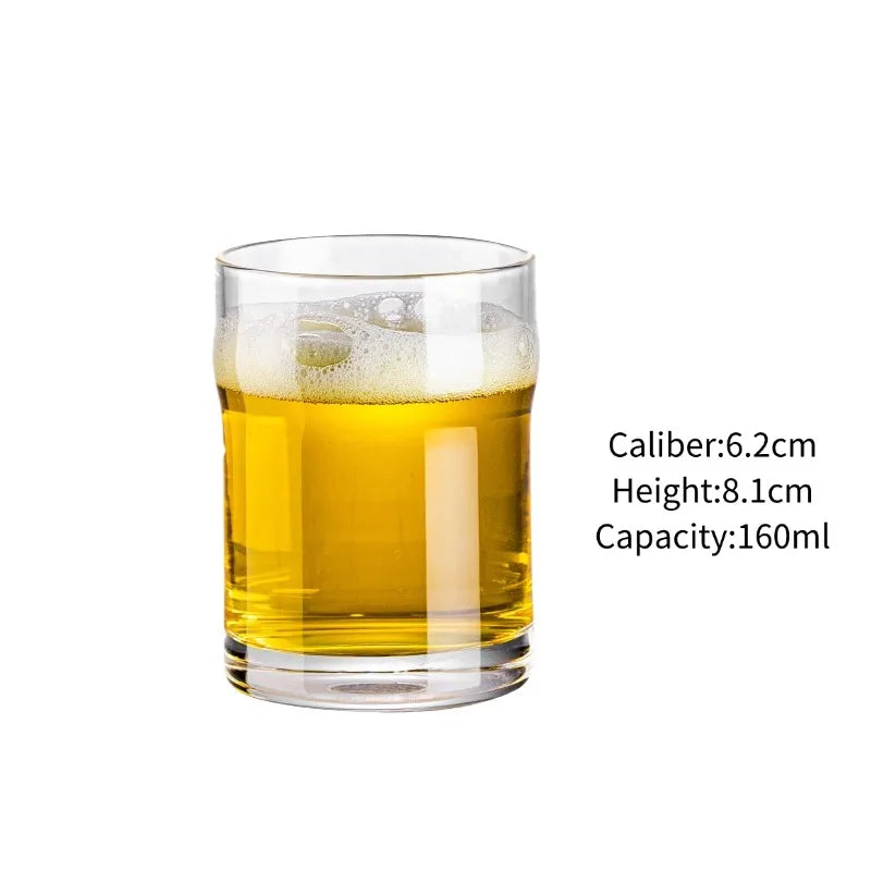 Craft Beer Cup Transparent Beer Mug Classical Draft Beer Cups Personality Cold Drink Cup Party Bar Accessory Pub Club Tools