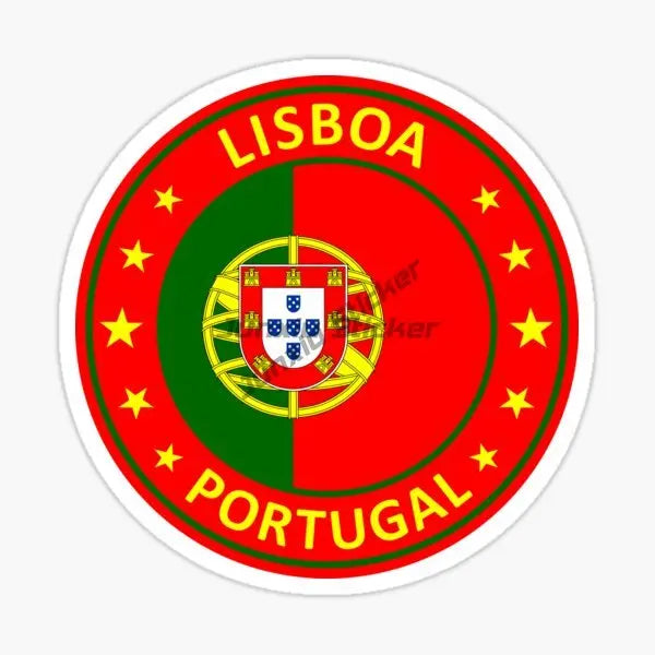 Portugal Flag Map National Emblem Creative PVC Sticker for Decorate Car Motorcycle Bicycle Helmet Window Wall Decal Accessories