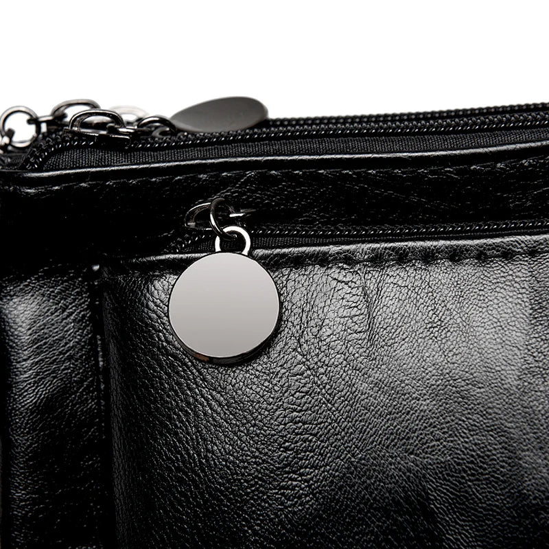 Fashion Women's Small Purse PU Leather Luxury Multi Layered Messenger Handbag