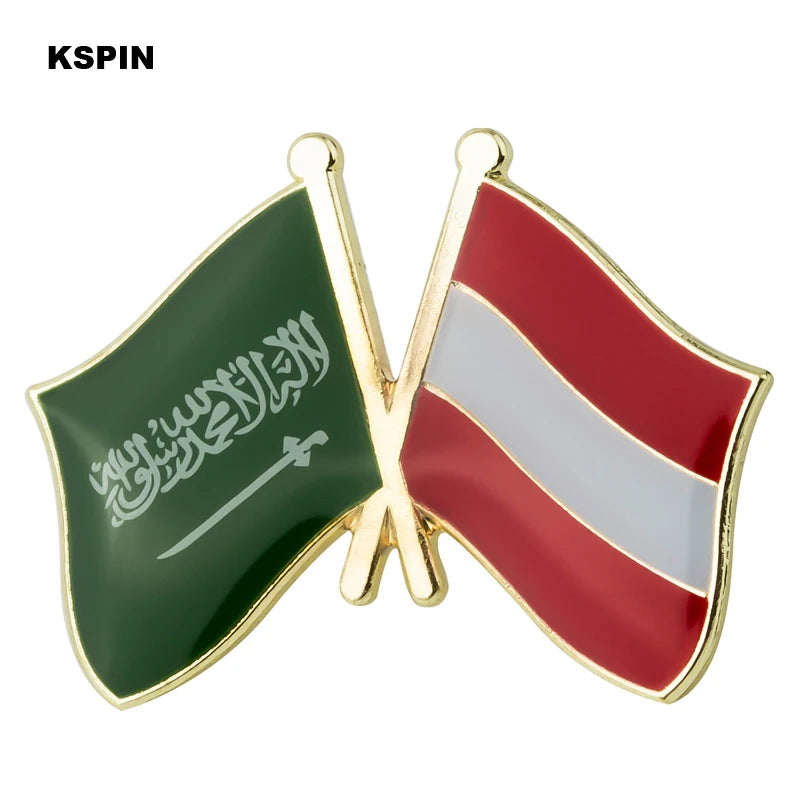 Austria Flag Badge Brooch Natinal Lapel Pins Flag Lapel Pins Country Flag Badge