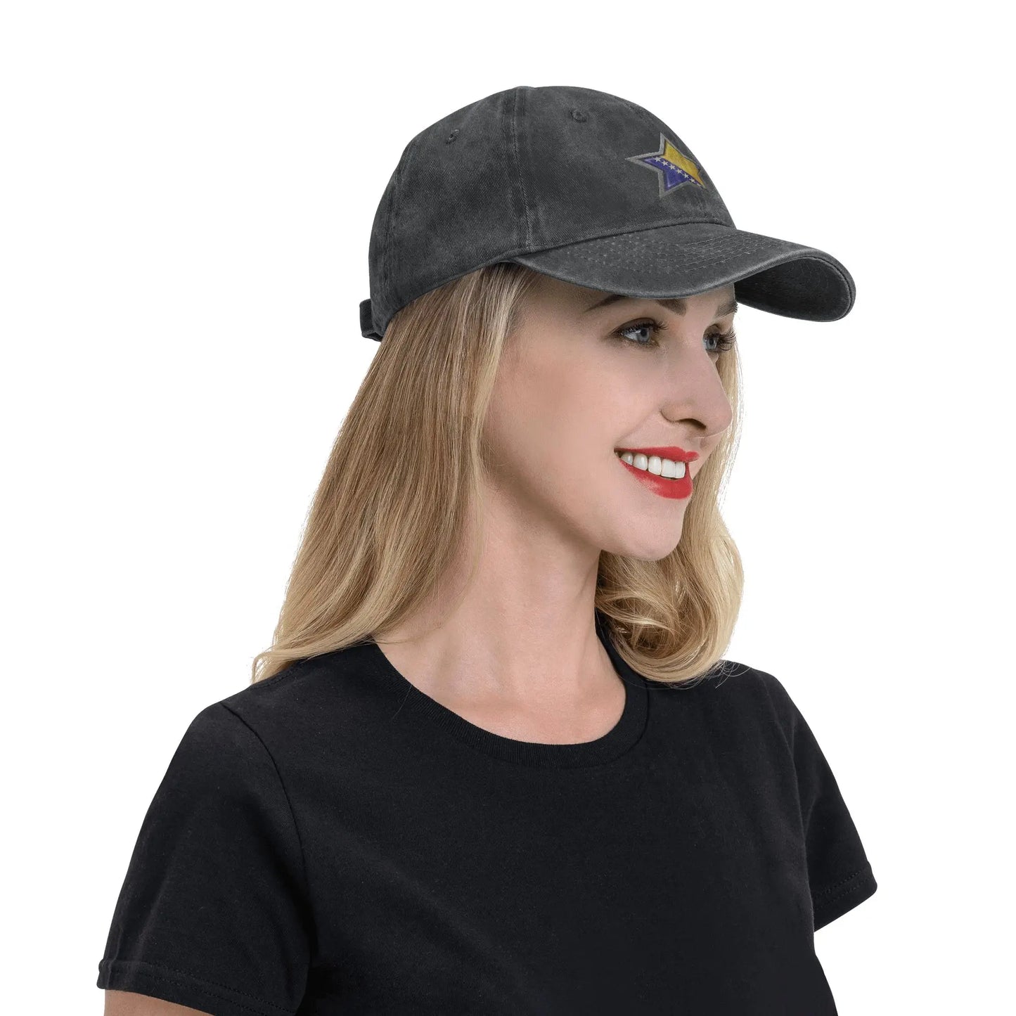 Bosnia and Herzegovina Flag Star Men Women Baseball Cap  Distressed Denim Washed Hats Cap Retro Outdoor Summer  Gift Headwear