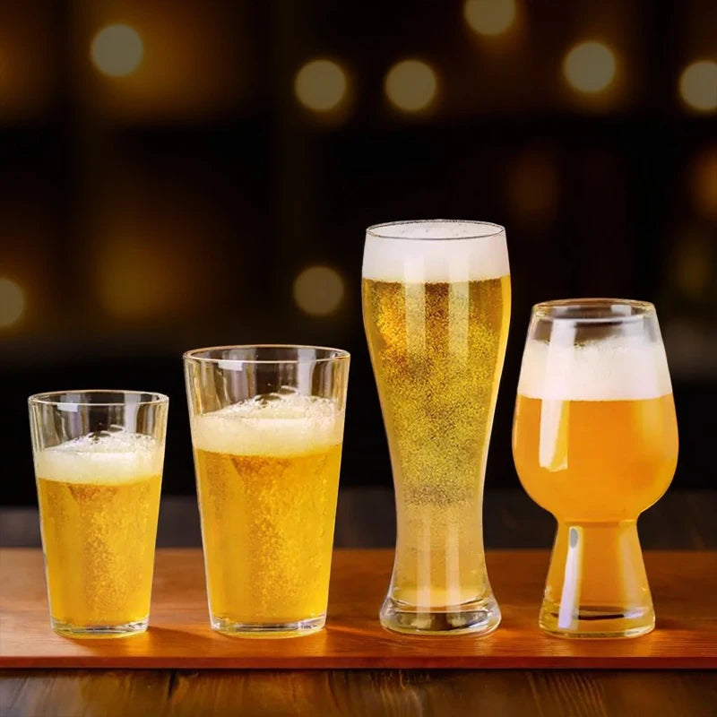 Craft Beer Cup Transparent Beer Mug Classical Draft Beer Cups Personality Cold Drink Cup Party Bar Accessory Pub Club Tools
