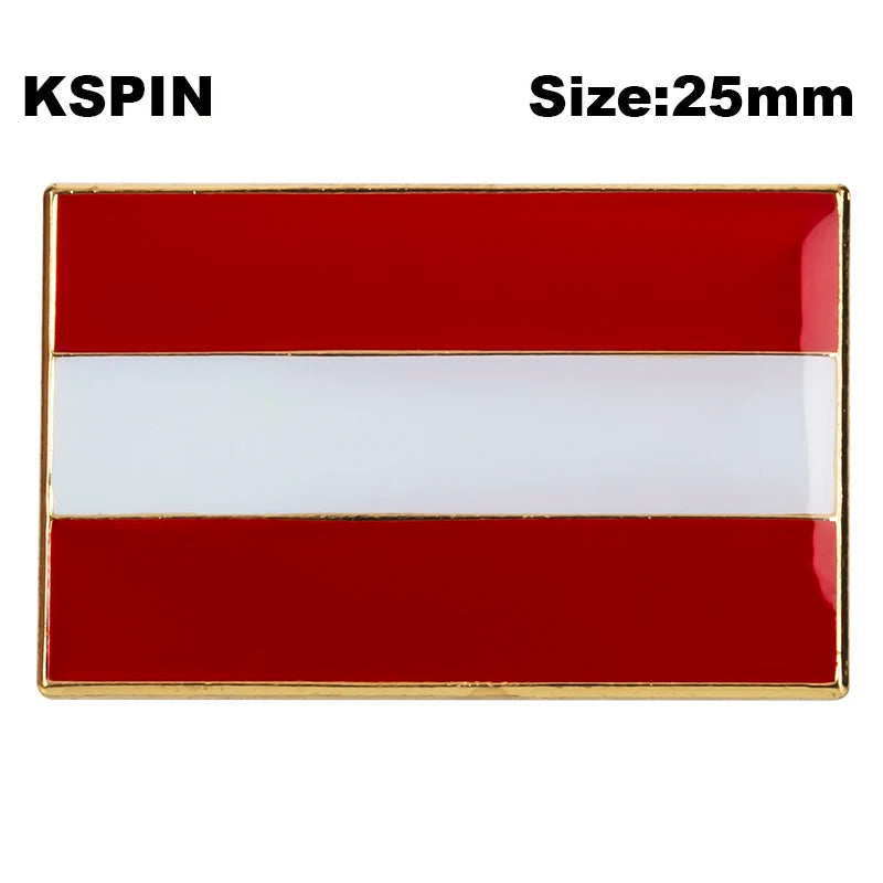 Austria Flag Badge Brooch Natinal Lapel Pins Flag Lapel Pins Country Flag Badge