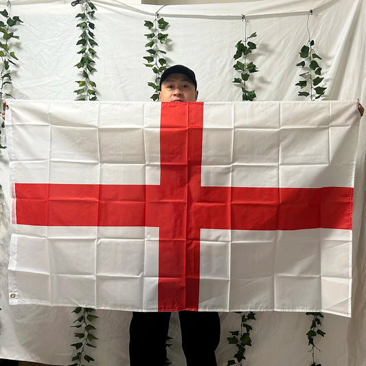 TIKI FLAG England Flag 3x5fts  90x150cm polyester England Country Flag Cross Of St George English hanging Flag