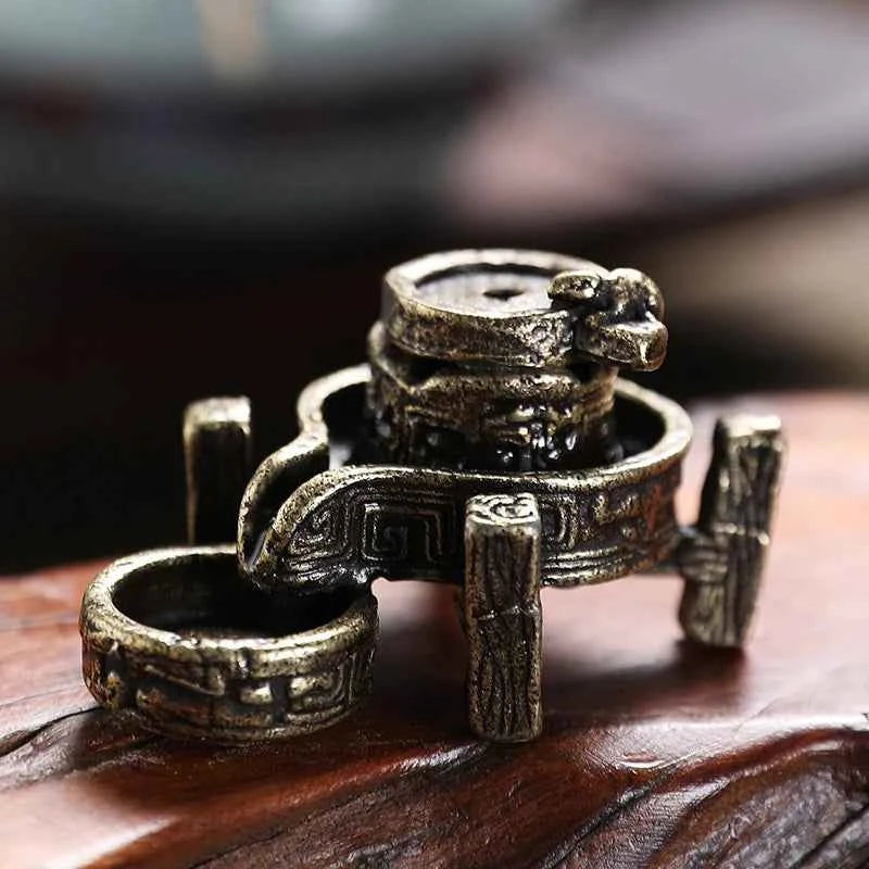 Antique Backflow Incense Burner Incense Stand DIY Home Zen Waterfall Decoration Tea Ceremony Ornaments