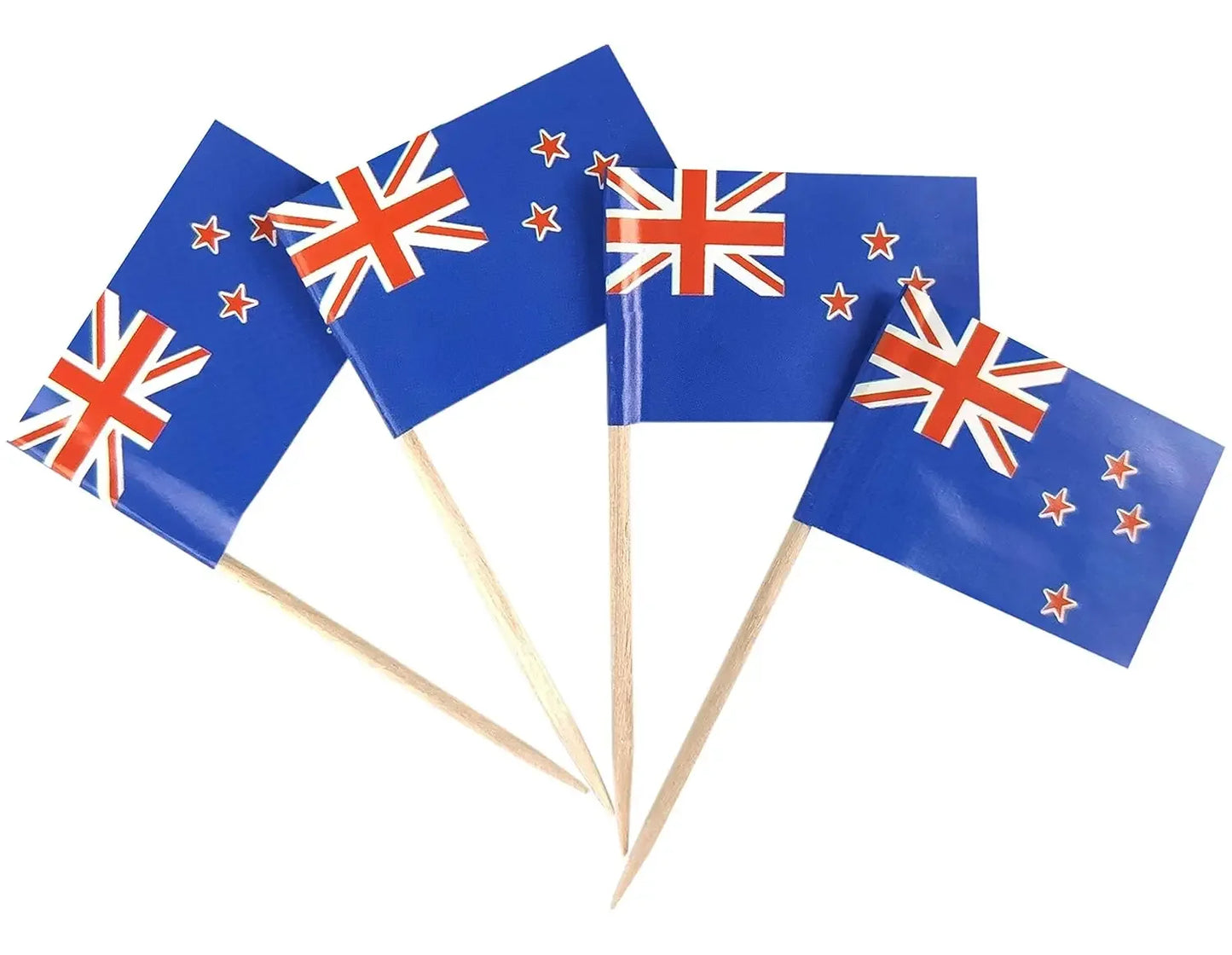 England Flag Toothpick,100 Pcs England Cupcake Toppers, Small England Stick Flags Double-sided for Football Party Decorations