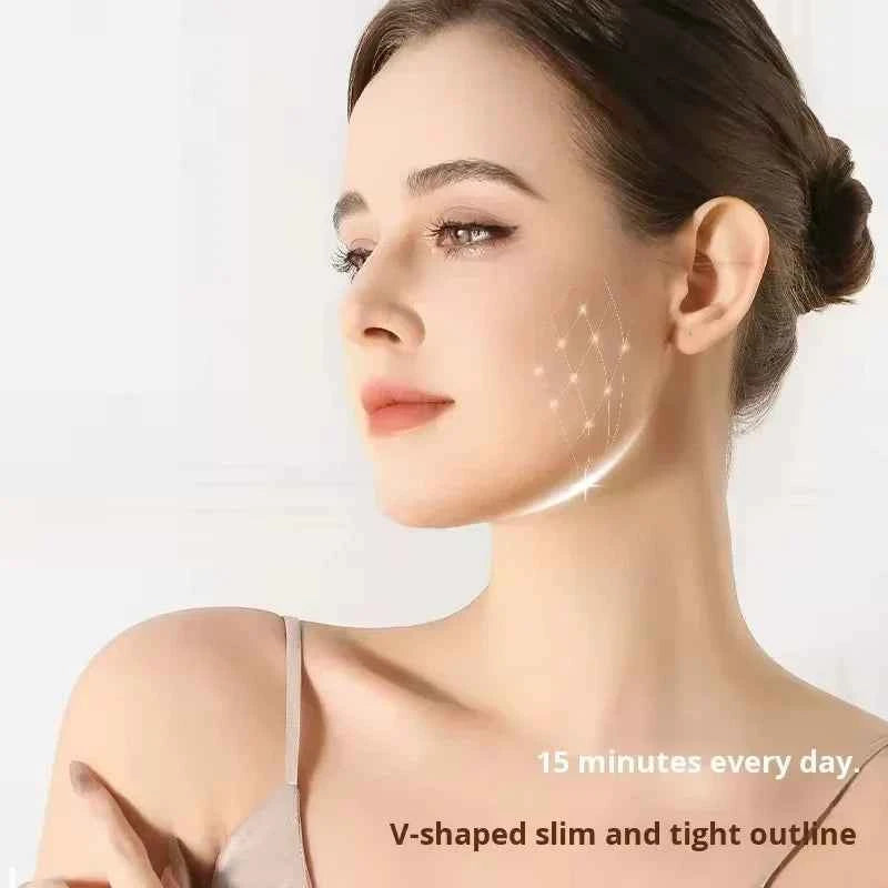 Anti-aging Ems microcurrent roller facial shaping device - V-ray radiofrequency beauty firmening and lifting facial massage