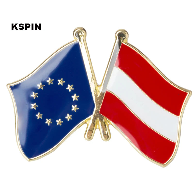 Austria Flag Badge Brooch Natinal Lapel Pins Flag Lapel Pins Country Flag Badge