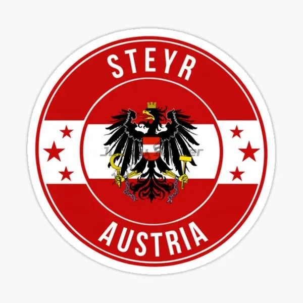 Austria Flag Map Emblem Creative PVC Stickers for Car Truck Bicycle Helmet Motorcycle Window Fridge Wall Decoration Accessories