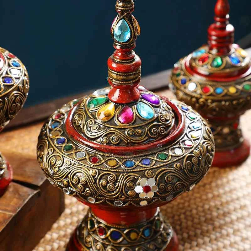 Home decoration, living room, TV cabinet, entrance, light luxury handicrafts, exotic ornaments