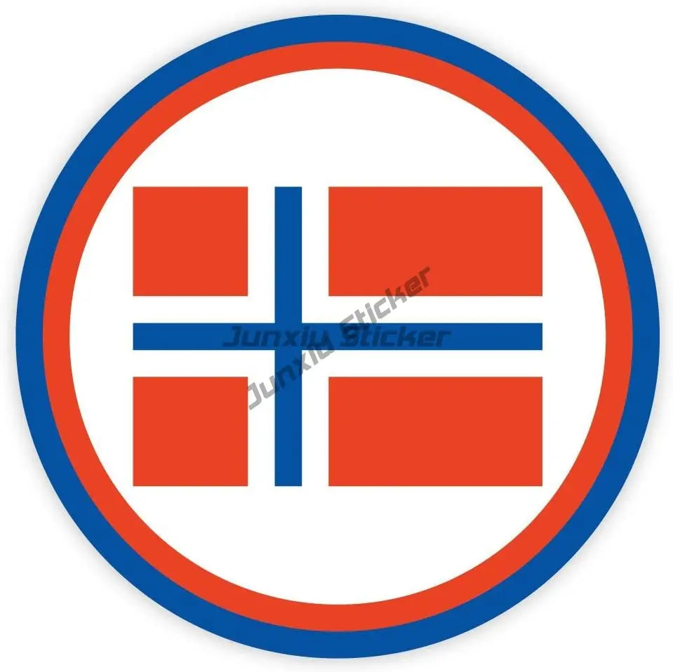 NOR Norway Flag Map Emblem Creative PVC Car Stickers for Car Van Motorcycle Helmet Window Wall Decoration Accessorie