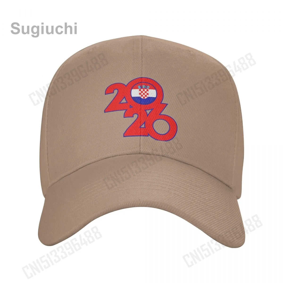 Croatia Flag With 2026 Baseball Cap Sun Breathable Adjustable Men Women Outdoor Soccer Hat For Fans Gift