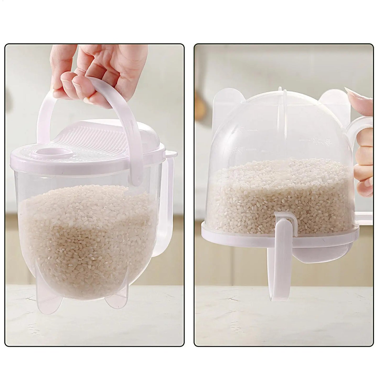 Kitchen Free Hand Washing Washing Rice Washing Vegetables Fruit and Vegetable Drain Basket Plastic Counter Flow Rice Washer