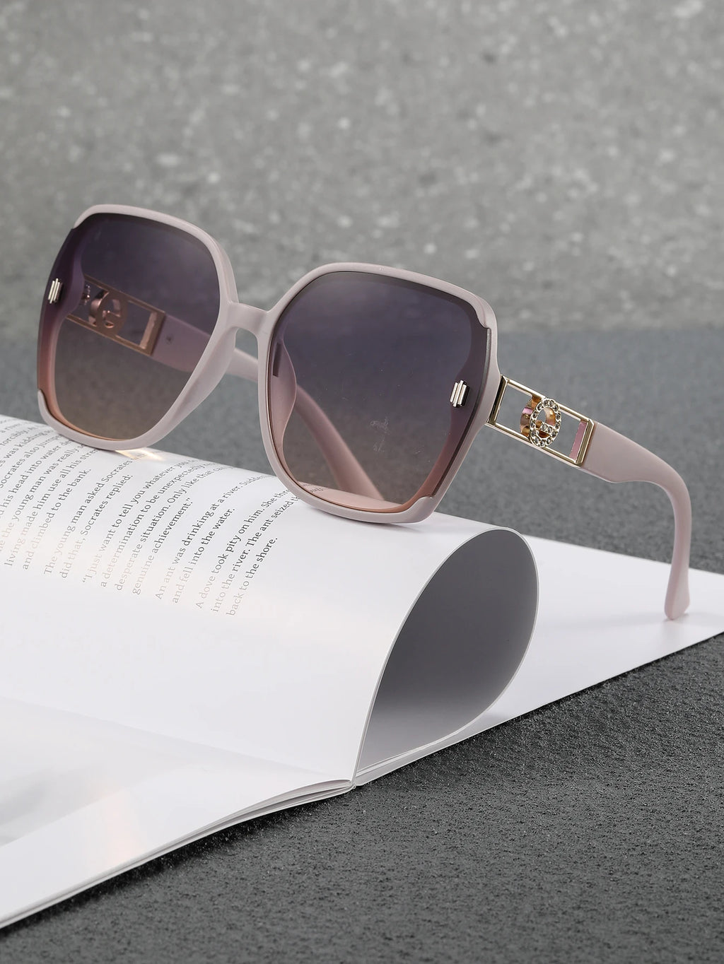 5 New sunglasses for women: UV-resistant sunglasses for women, high-end look, versatile for large faces, slimming glasses, high-