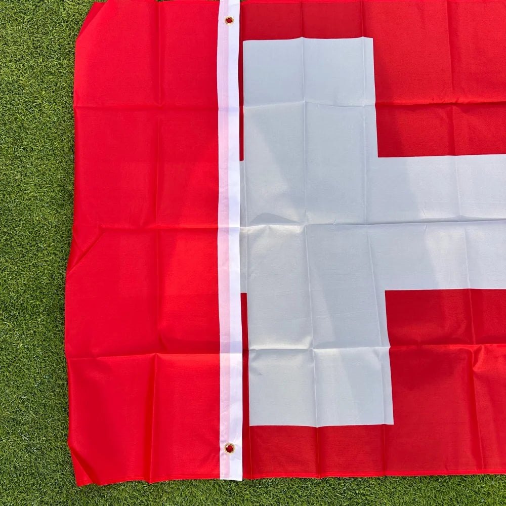 Switzerland Flag 150x90cm Large 3x5 FT Swiss Cross Flag Polyester Double Stitched Outdoor Indoor Decoration