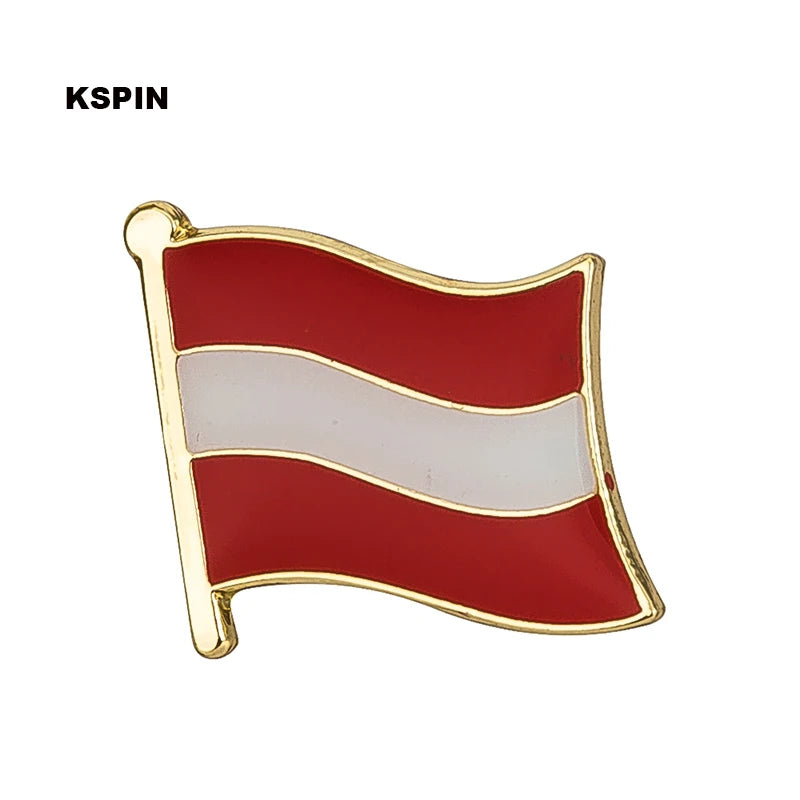 Austria Flag Badge Brooch Natinal Lapel Pins Flag Lapel Pins Country Flag Badge