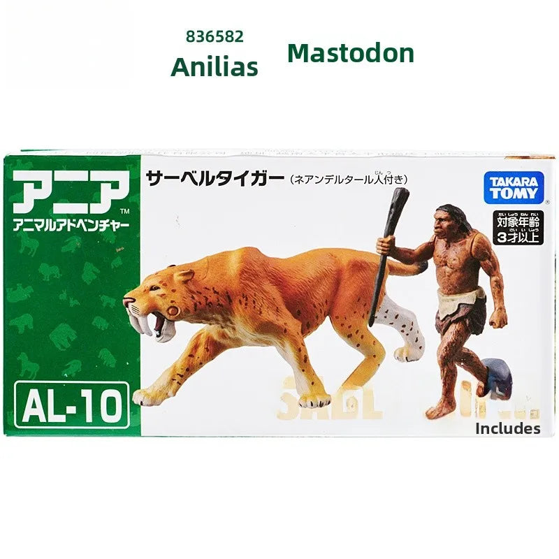 Wildlife Miniature Toys Realistic Tiger Elephant Lion Panda Chimpanzee Simulation Dolls for Children Educational Play Equipment
