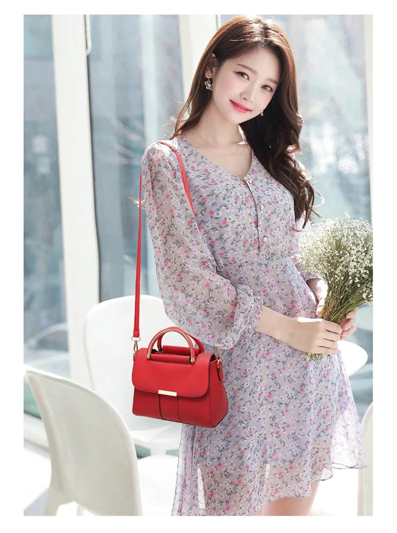 PU Leather Handbag Purse Women's Bag Trend Designer Shoulder Crossbody Sac Lady Messenger Small Tote Hand Pouch