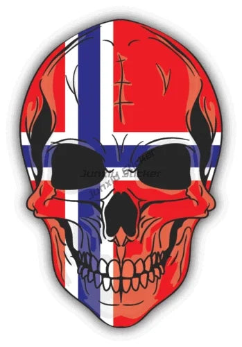 NOR Norway Flag Map Emblem Creative PVC Car Stickers for Car Van Motorcycle Helmet Window Wall Decoration Accessorie