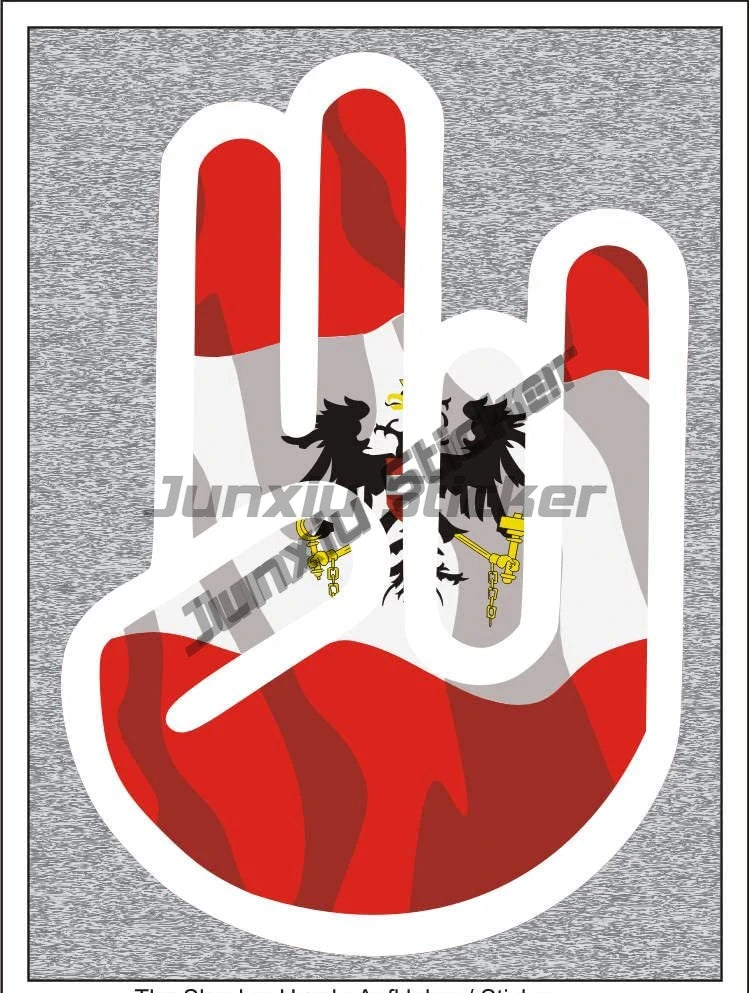 Coat of Arms Austria Car Stickers Austria Shield Emblem Decal Grza Vienna Heart Travel Stamp Cover Scratches Decor Accessories