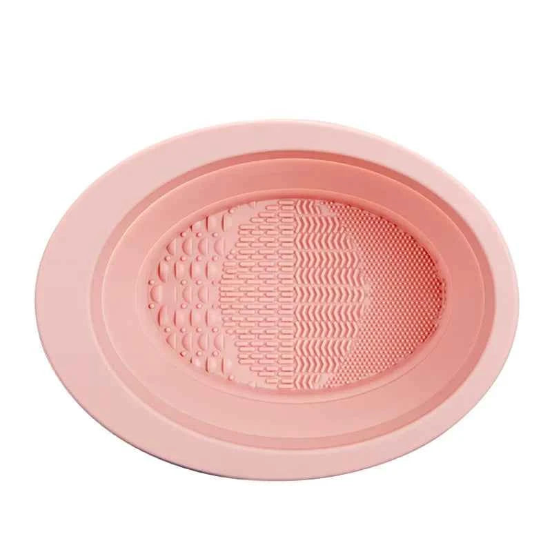 Makeup Brush Cleaner Cleaning Bowl Brush Tool Set Thorough Cleaning Without Hurting Bristles Wet & Dry Powder Puff Dry Cleaner