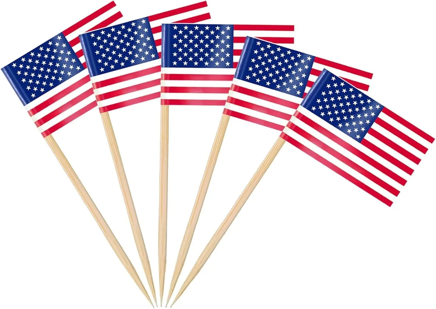 England Flag Toothpick,100 Pcs England Cupcake Toppers, Small England Stick Flags Double-sided for Football Party Decorations