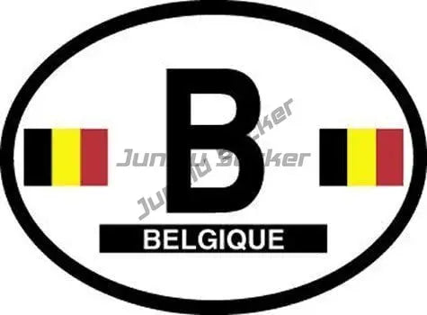 Belgium Flag Soccer Football Fans Ball Sticker Flemish Flanders Belgium Flag Crest Symbol Vinyl Decal Decoration for Suv Auto