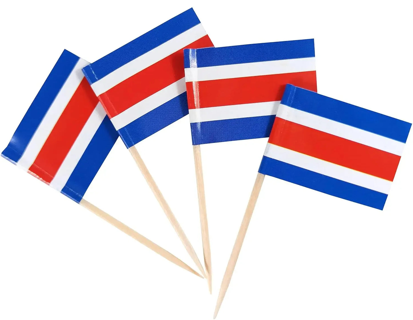 England Flag Toothpick,100 Pcs England Cupcake Toppers, Small England Stick Flags Double-sided for Football Party Decorations
