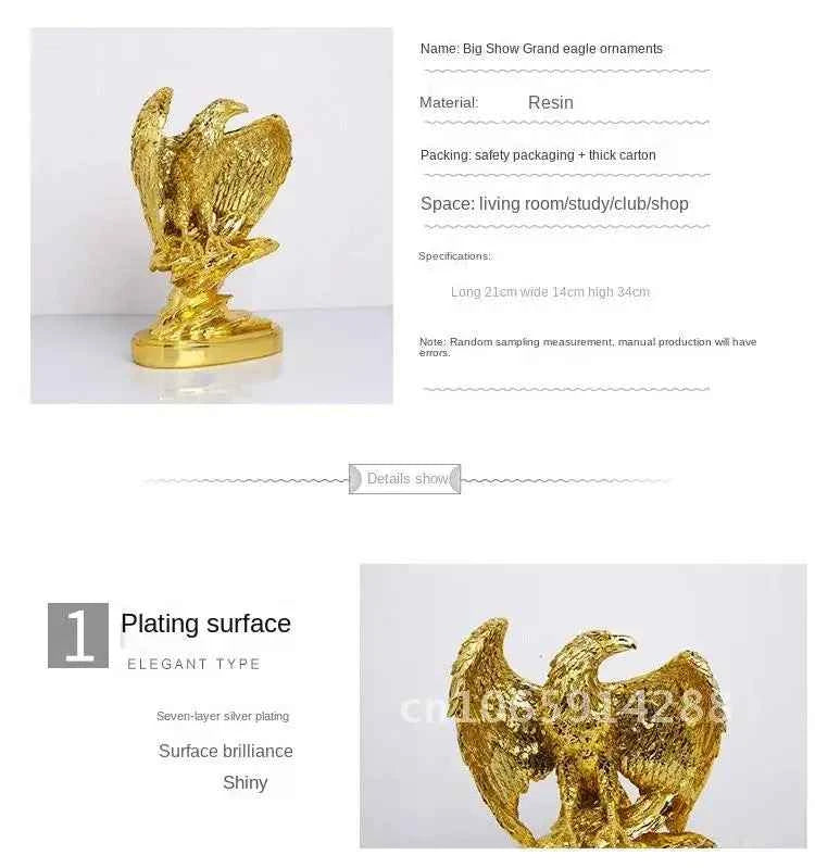 New Decoration Living Room European Style Creative Open Home Modern Sculpture Resin Angel Art Accessories Statue Art Eagle Home