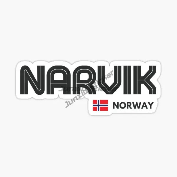 NORWAY National Flag and Emblem Car Stickers Car Laptop Trolley Case Helmet Decor Car Vinyl Bumper Waterproof Decal