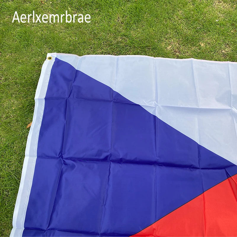 aerlxemrbrae flag  90*150cm  Czech Flag Hanging Polyester National Flag of Czech Republic flag