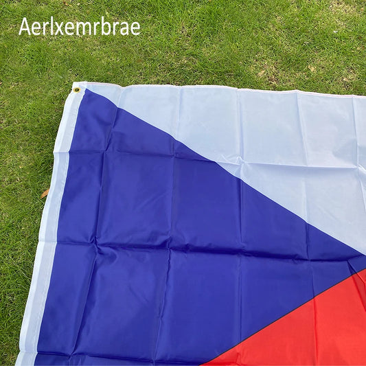 aerlxemrbrae flag  90*150cm  Czech Flag Hanging Polyester National Flag of Czech Republic flag