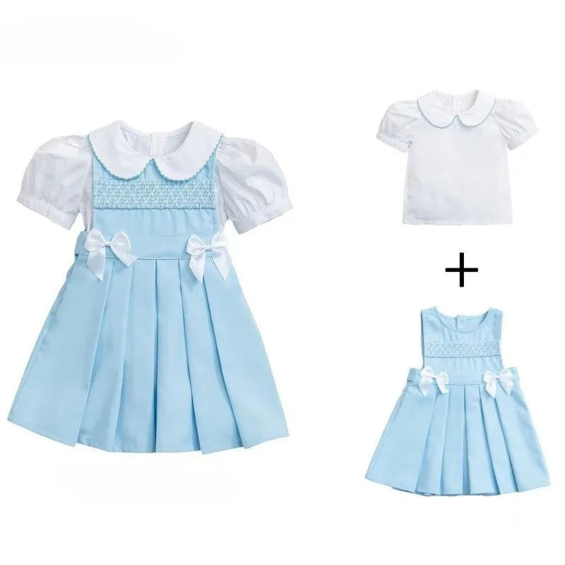 Summer New Spanish Baby Boys Clothes Short-Sleeved Suit Newborn Cotton Clothing Two-Piece for Boys Boutique Kids Clothing