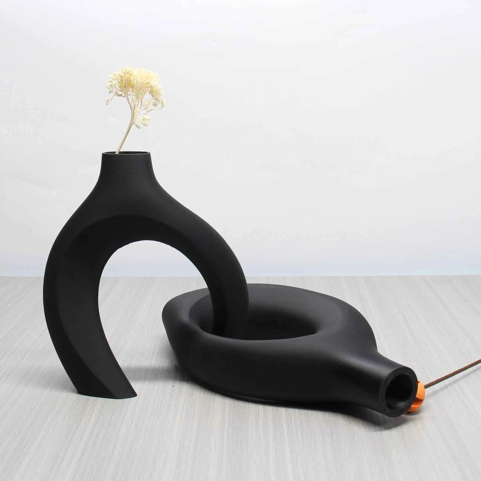 A Set of Bohemian Style Art Vases, Home Decoration Vases, Perfect Choice for Home and Office Decoration, Suitable for Living Room, Bedroom and Wedding Center Furnishings