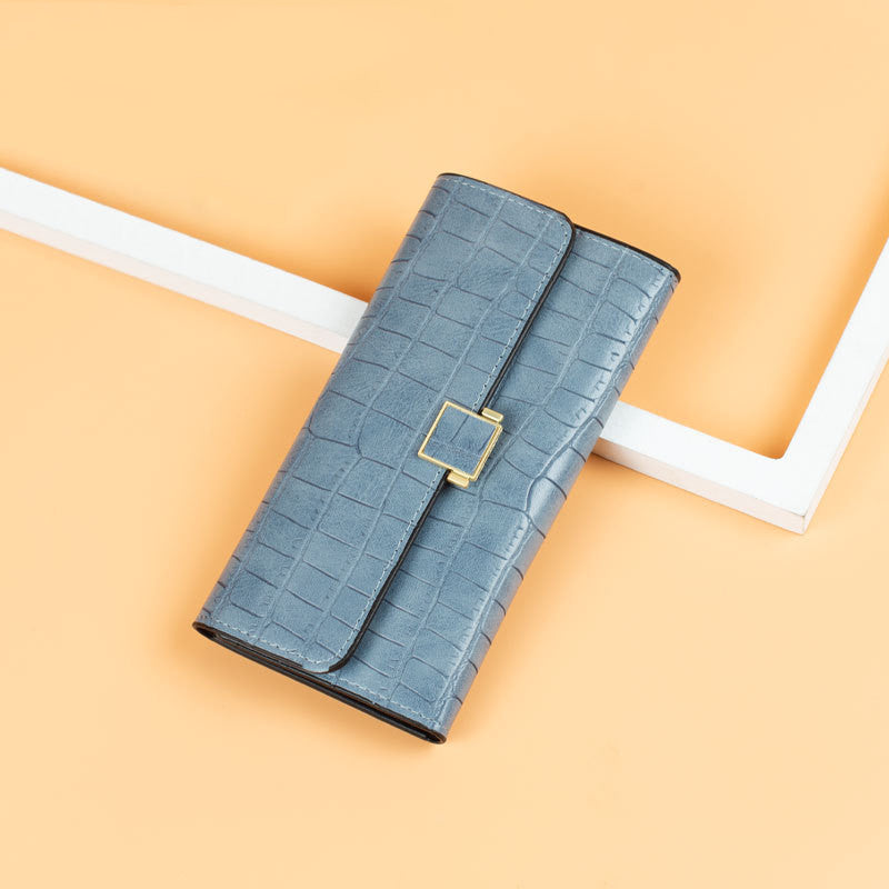 Ladies Long Hand Wallet, Multi-Slot Coin & Cash Purse, Travel Card Holder