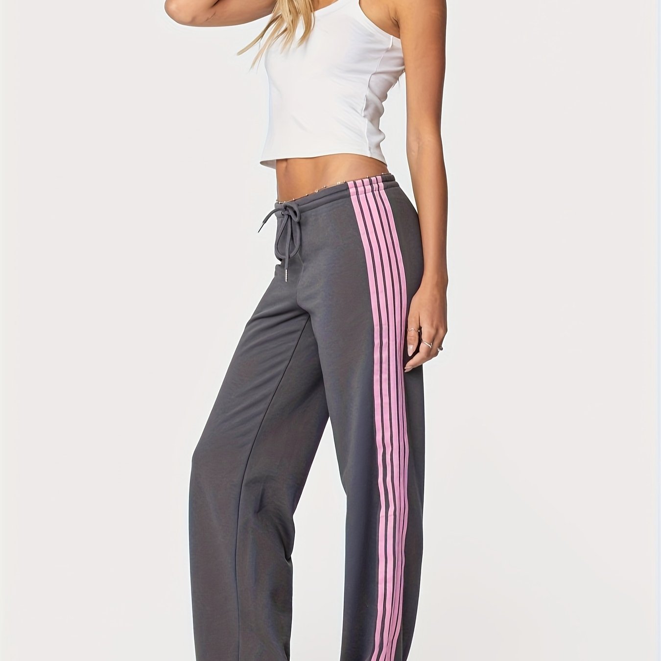 Womens High Waisted Drawstring Sweatpants Casual Baggy Joggers Pants