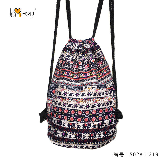 Original Simplicity Lightweight Light Ethnic Literary Style Backpack
