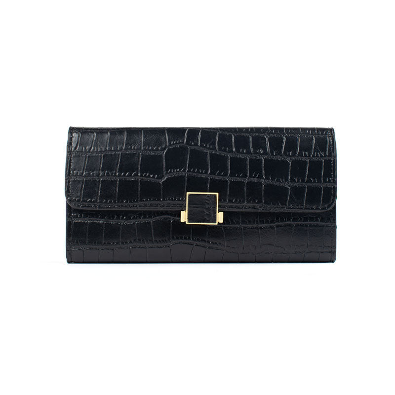 Ladies Long Hand Wallet, Multi-Slot Coin & Cash Purse, Travel Card Holder